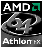 Athlon 64 FX processor logo by courtesy of AMD